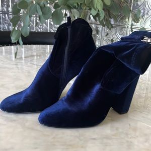 Crushed Blue Booties